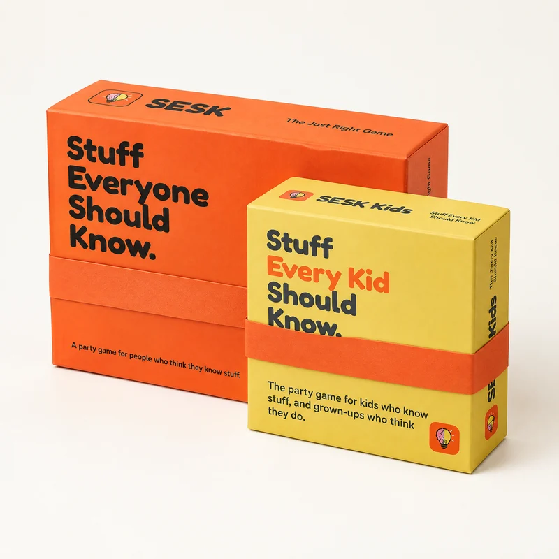 SESK Family Bundle: both boxed games (mock-up)